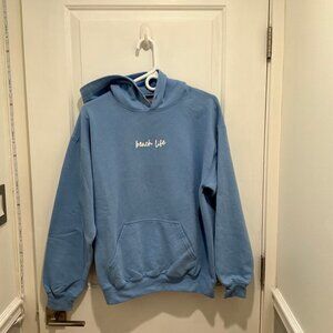 Gildan, Unisex Hoodie sweatshirt, Blue, Medium